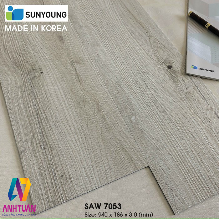 Sàn Tấm Dán Keo SunYoung SAW7053, sàn nhựa cuộn